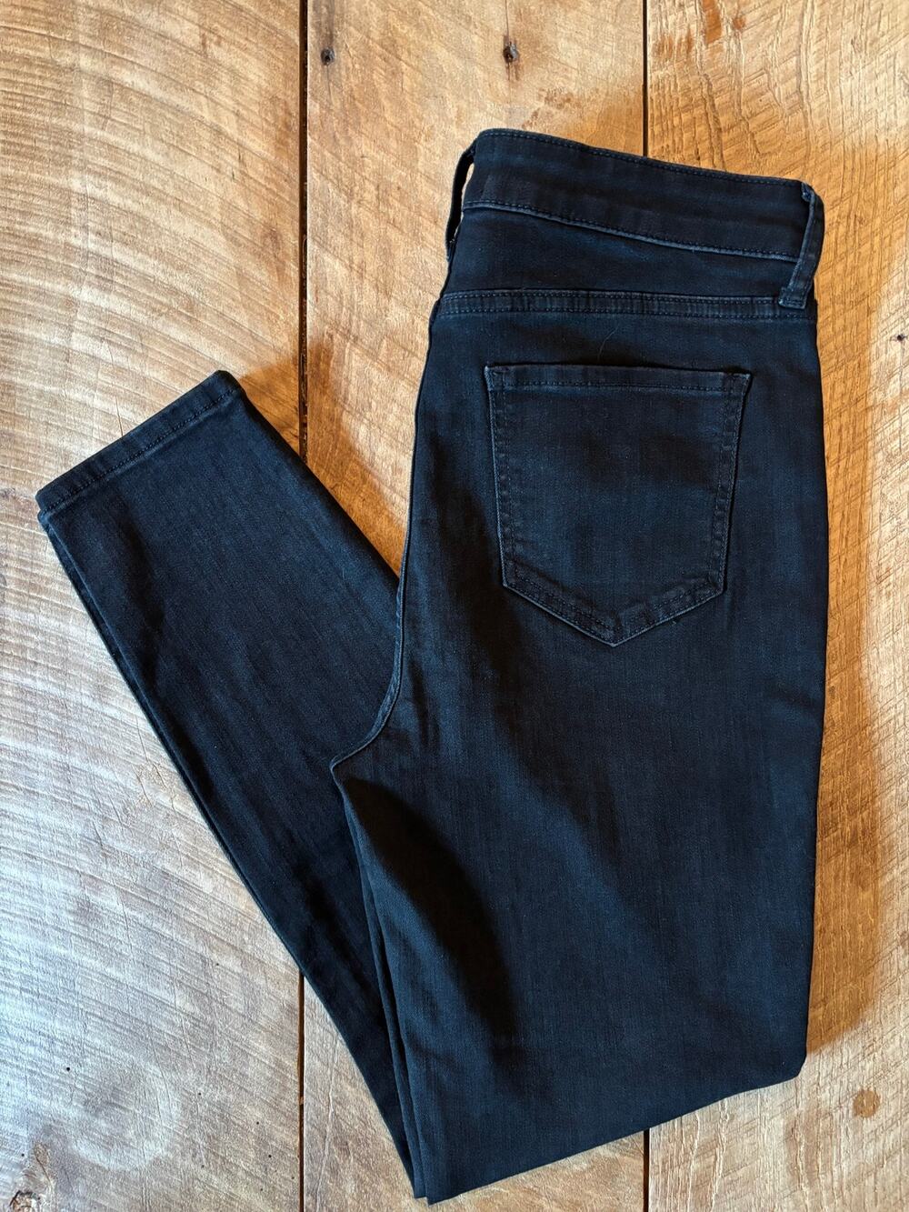 RAILS Women’s THE LARCHMONT High Waist Skinny Jean Black Onyx — Size 30 LIKE NEW